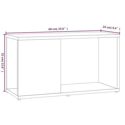 TV ormarić smeđa boja hrasta 60 x 24 x 32 cm konstruirano drvo - Smeđi hrast 1 60 x 24 x 32 cm Cijena