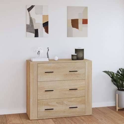 Komoda boja hrasta sonome 80 x 33 x 70 cm od konstruiranog drva - sonoma hrast 1 Cijena