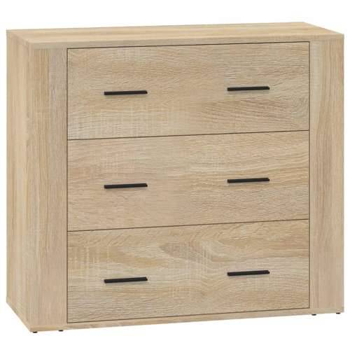 Komoda boja hrasta sonome 80 x 33 x 70 cm od konstruiranog drva - sonoma hrast 1 Cijena