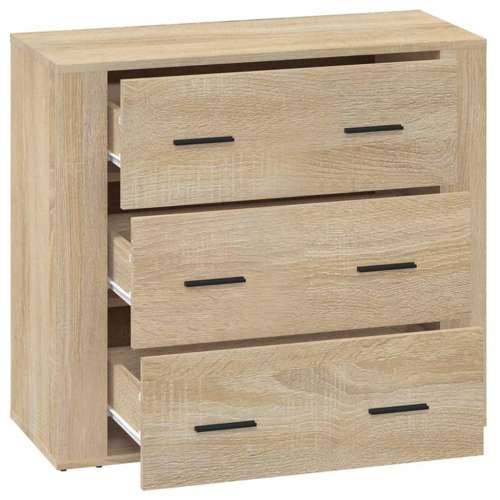 Komoda boja hrasta sonome 80 x 33 x 70 cm od konstruiranog drva - sonoma hrast 1 Cijena