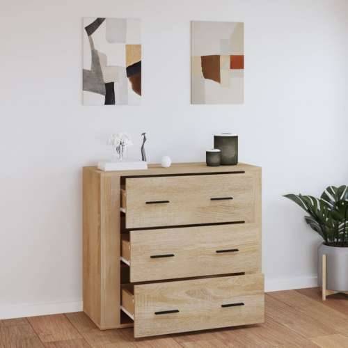 Komoda boja hrasta sonome 80 x 33 x 70 cm od konstruiranog drva - sonoma hrast 1 Cijena