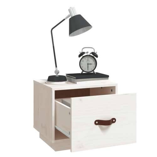 Noćni ormarići 2 kom bijeli 40 x 34 x 35 cm od masivne borovine - Bijela 2 Cijena