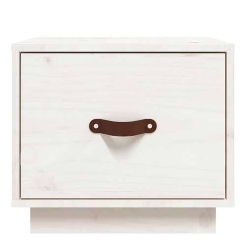 Noćni ormarići 2 kom bijeli 40 x 34 x 35 cm od masivne borovine - Bijela 2 Cijena