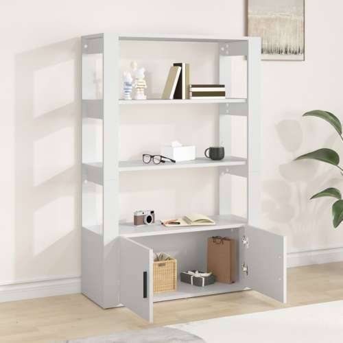 Komoda bijela 80 x 30 x 119,5 od konstruiranog drva - Bijela 1 Cijena