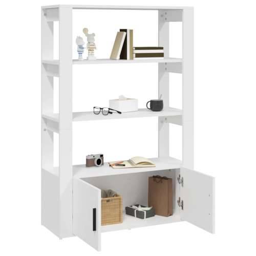 Komoda bijela 80 x 30 x 119,5 od konstruiranog drva - Bijela 1 Cijena