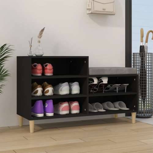 Ormarić za cipele crni 102 x 36 x 60 cm od konstruiranog drva - Crna 1 Cijena