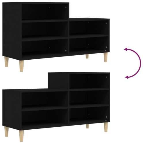 Ormarić za cipele crni 102 x 36 x 60 cm od konstruiranog drva - Crna 1 Cijena