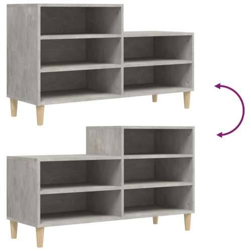 Ormarić za cipele boja betona 102x36x60 cm konstruirano drvo - Beton siva 1 Cijena