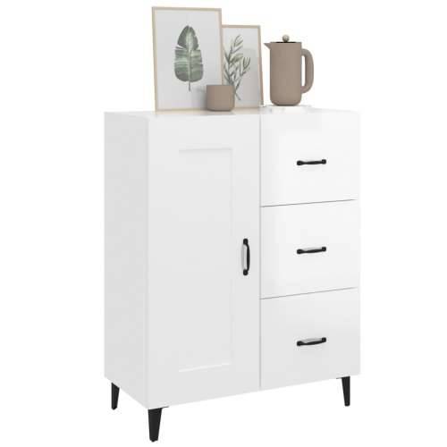 Komoda sjajna bijela 69,5x34x90 cm od konstruiranog drva - Visoko sjajno bijela 1 Cijena