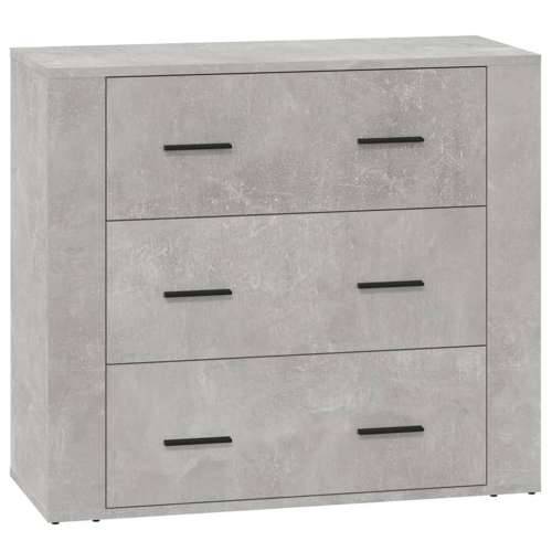 Komoda siva boja betona 80 x 33 x 70 cm od konstruiranog drva - Beton siva 1 Cijena