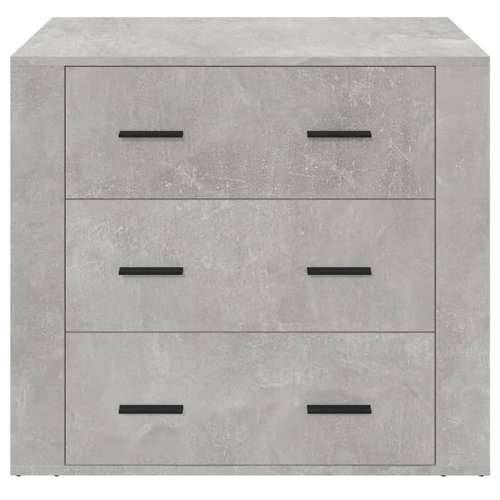 Komoda siva boja betona 80 x 33 x 70 cm od konstruiranog drva - Beton siva 1 Cijena