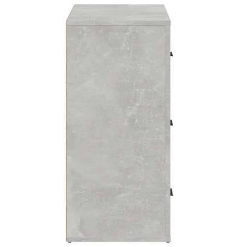 Komoda siva boja betona 80 x 33 x 70 cm od konstruiranog drva - Beton siva 1 Cijena