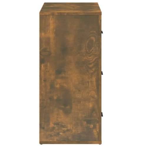 Komoda boja dimljenog hrasta 80x33x70 cm od konstruiranog drva - Dimljeni hrast 1 Cijena