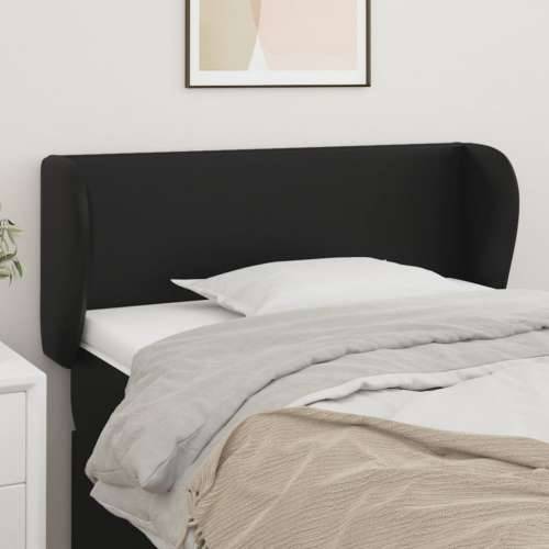 Uzglavlje s ušima crno 93x23x78/88 cm od umjetne kože - Crna 93 x 23 x 78/88 cm 1 Cijena