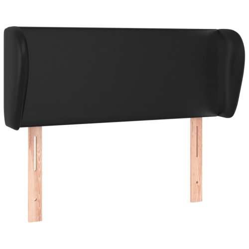 Uzglavlje s ušima crno 93x23x78/88 cm od umjetne kože - Crna 93 x 23 x 78/88 cm 1 Cijena