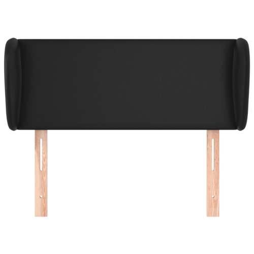 Uzglavlje s ušima crno 93x23x78/88 cm od umjetne kože - Crna 93 x 23 x 78/88 cm 1 Cijena