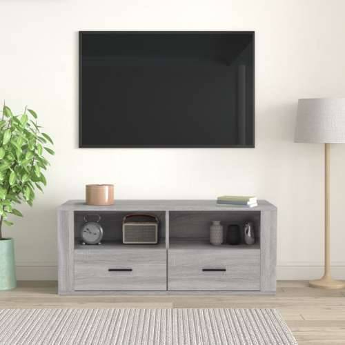 TV ormarić boja hrasta sonome 100x35x40 cm konstruirano drvo - Sivi hrast sonoma 1 Cijena