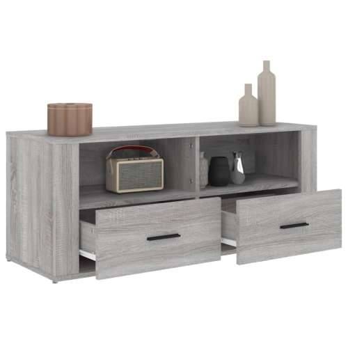 TV ormarić boja hrasta sonome 100x35x40 cm konstruirano drvo - Sivi hrast sonoma 1 Cijena