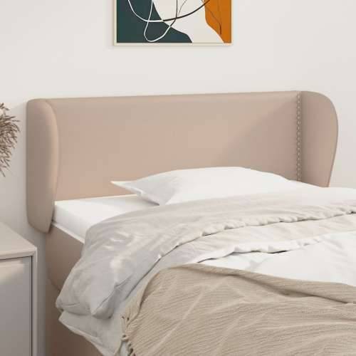 Uzglavlje s ušima boja cappuccina 103x23x78/88 cm umjetna koža - Boja cappuccina 103 x 23 x 78/88 cm 1 Cijena