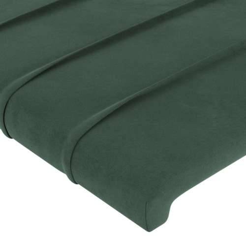 Uzglavlje s ušima tamnozeleno 83x23x78/88 cm baršunasto - Tamnozelena 83 x 23 x 78/88 cm 1 Cijena