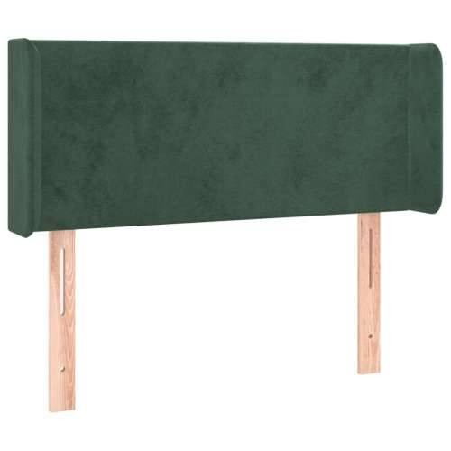 Uzglavlje s ušima tamnozeleno 93x16x78/88 cm baršunasto - Tamnozelena 93 x 16 x 78/88 cm 1 Cijena