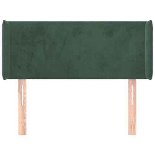 Uzglavlje s ušima tamnozeleno 93x16x78/88 cm baršunasto - Tamnozelena 93 x 16 x 78/88 cm 1 Cijena