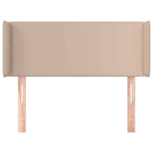 Uzglavlje s ušima boja cappuccina 103x16x78/88 cm umjetna koža - Boja cappuccina 103 x 16 x 78/88 cm 1 Cijena