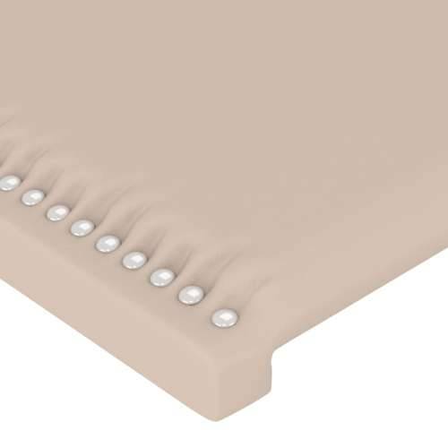 Uzglavlje s ušima boja cappuccina 103x16x78/88 cm umjetna koža - Boja cappuccina 103 x 16 x 78/88 cm 1 Cijena