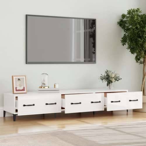 TV ormarić sjajni bijeli 150 x 34,5 x 30 cm konstruirano drvo - Visoko sjajno bijela 1 Cijena