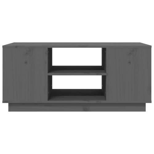 Stolić za kavu sivi 90 x 49 x 40,5 cm od masivne borovine - Siva 1 Cijena