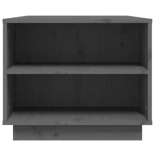 Stolić za kavu sivi 90 x 49 x 40,5 cm od masivne borovine - Siva 1 Cijena