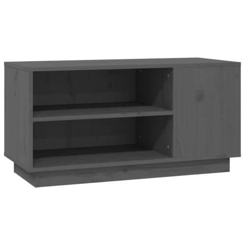 TV ormarić sivi 80 x 35 x 40,5 cm od masivne borovine - Siva 1 Cijena