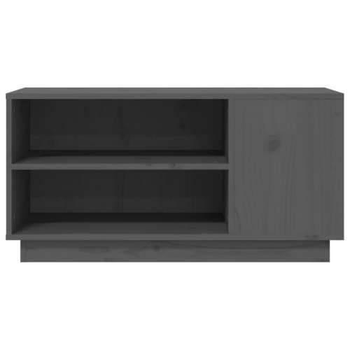 TV ormarić sivi 80 x 35 x 40,5 cm od masivne borovine - Siva 1 Cijena