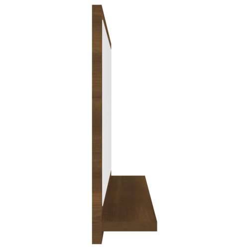 Kupaonsko ogledalo boja smeđeg hrasta 40 x 10,5 x 37 cm drveno - Smeđi hrast 40 x 10.5 x 37 cm 1 Cijena