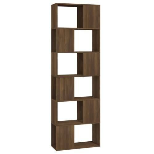 Ormarić za knjige / pregrada boja smeđeg hrasta 60x24x186 cm - Smeđi hrast 1 60 x 24 x 186 cm Cijena