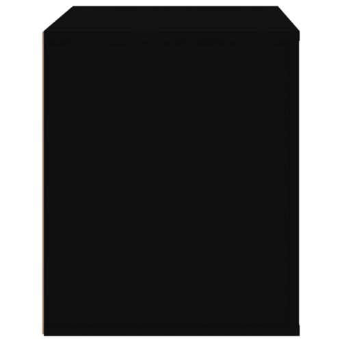 Noćni ormarić crni 50 x 39 x 47 cm Cijena