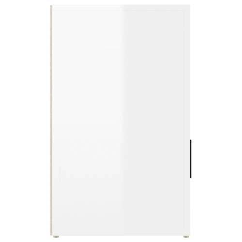 Noćni ormarić sjajni bijeli 50x36x60 cm od konstruiranog drva - Visoko sjajno bijela 1 Cijena