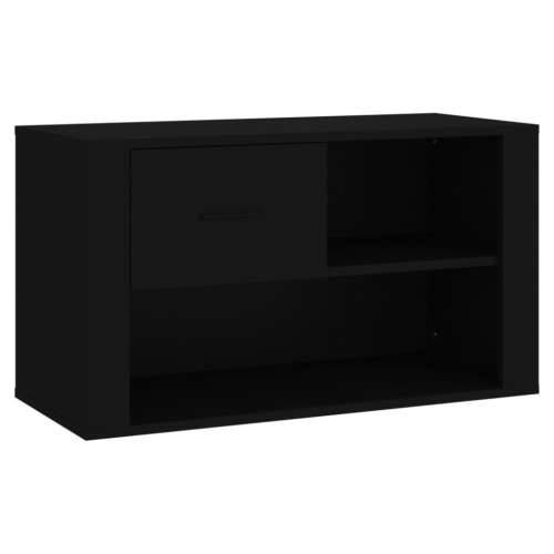 Ormarić za cipele crni 80 x 35 x 45 cm od konstruiranog drva - Crna 1 Cijena
