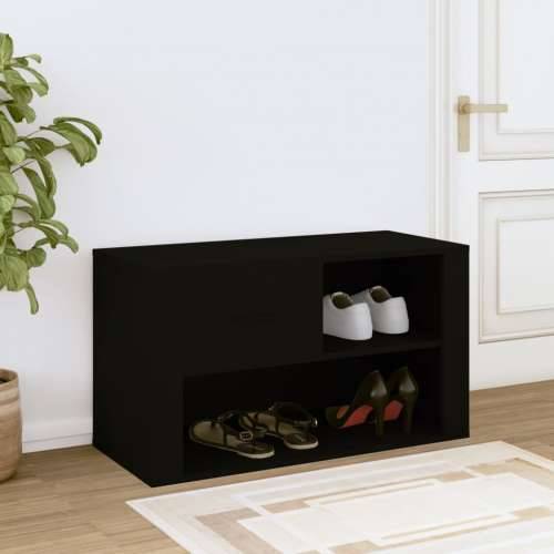Ormarić za cipele crni 80 x 35 x 45 cm od konstruiranog drva - Crna 1 Cijena