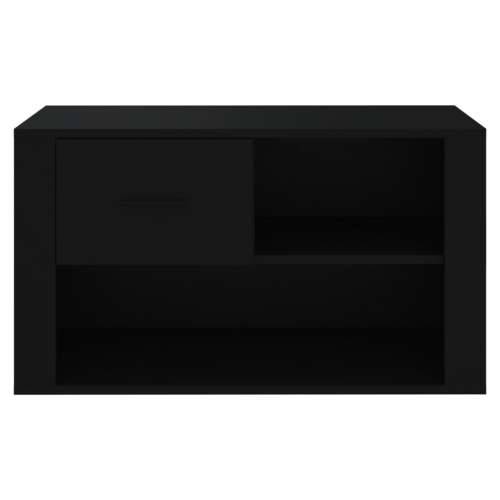 Ormarić za cipele crni 80 x 35 x 45 cm od konstruiranog drva - Crna 1 Cijena