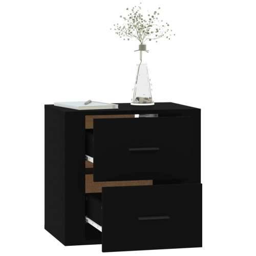 Zidni noćni ormarić crni 50 x 36 x 47 cm - Crna 1 Cijena