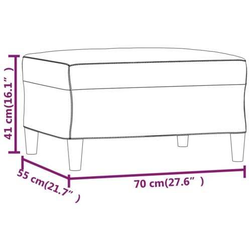 Tabure crni 70 x 55 x 41 cm od tkanine - Crna 70 x 55 x 41 cm 1 Cijena