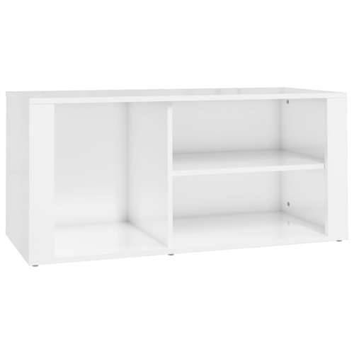Ormarić za cipele sjajni bijeli 100x35x45 cm konstruirano drvo - Visoko sjajno bijela 1 Cijena