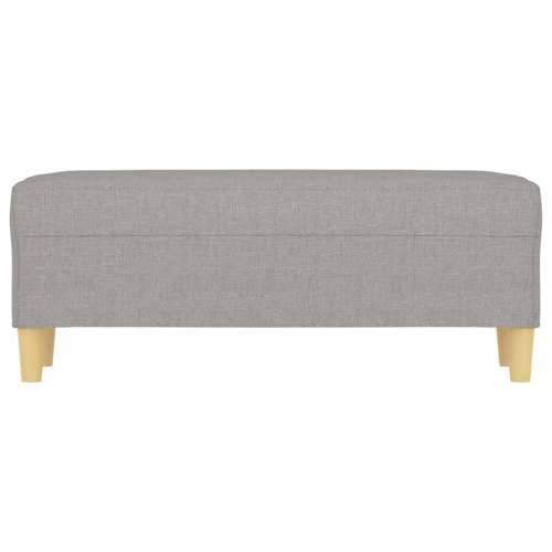 Klupa svjetlosiva 100 x 35 x 41 cm od tkanine - Svjetlosiva 100 x 35 x 41 cm Cijena