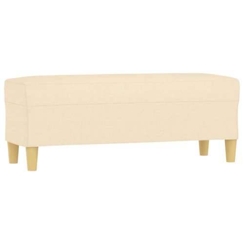 Klupa krem 100 x 35 x 41 cm od tkanine - Krema 100 x 35 x 41 cm Cijena