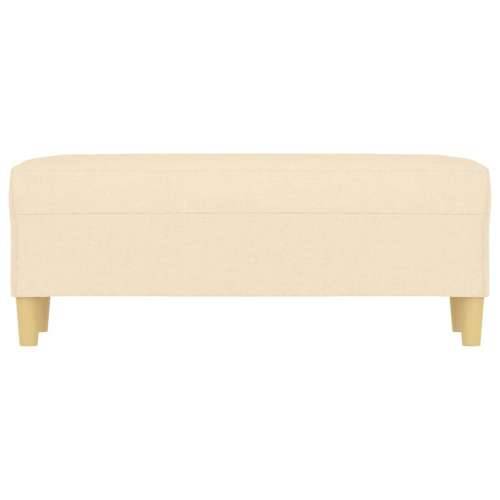 Klupa krem 100 x 35 x 41 cm od tkanine - Krema 100 x 35 x 41 cm Cijena