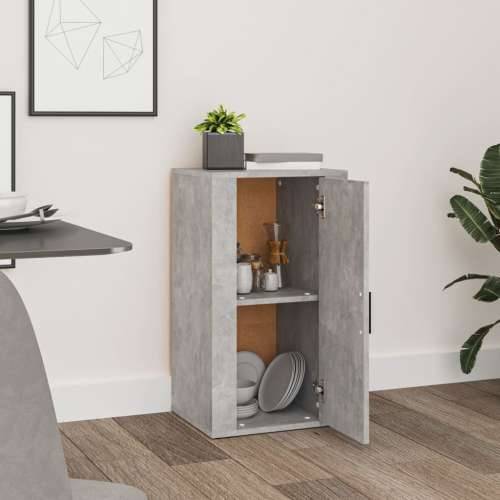 Komoda siva boja betona 40 x 33 x 70 cm od konstruiranog drva - Beton siva 1 Cijena