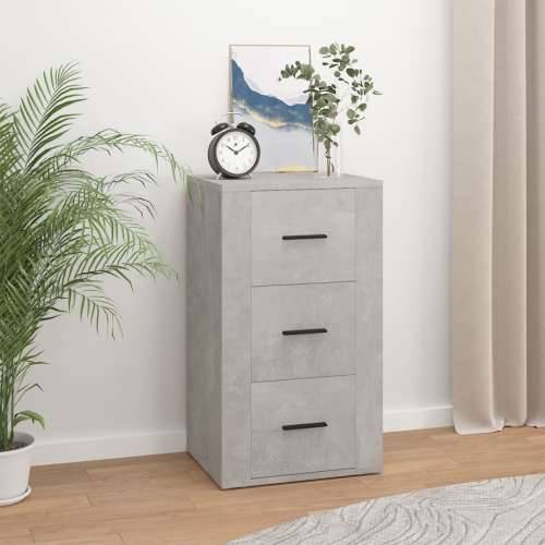 Komoda siva boja betona 40 x 33 x 70 cm od konstruiranog drva - Beton siva 1 Cijena