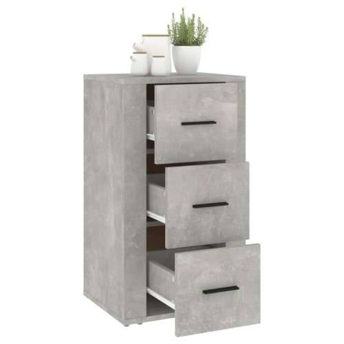 Komoda siva boja betona 40 x 33 x 70 cm od konstruiranog drva - Beton siva 1 Cijena