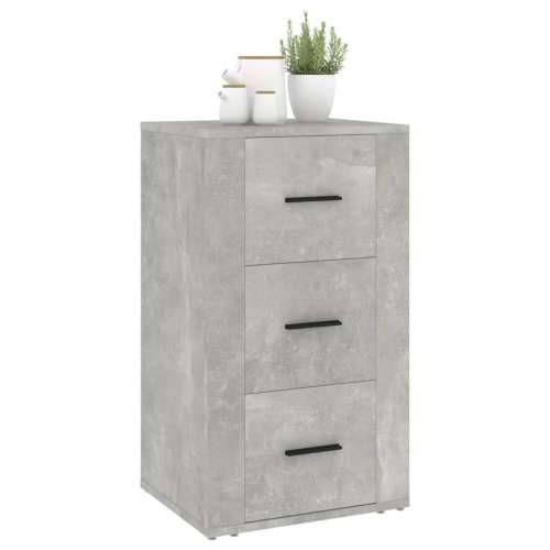 Komoda siva boja betona 40 x 33 x 70 cm od konstruiranog drva - Beton siva 1 Cijena